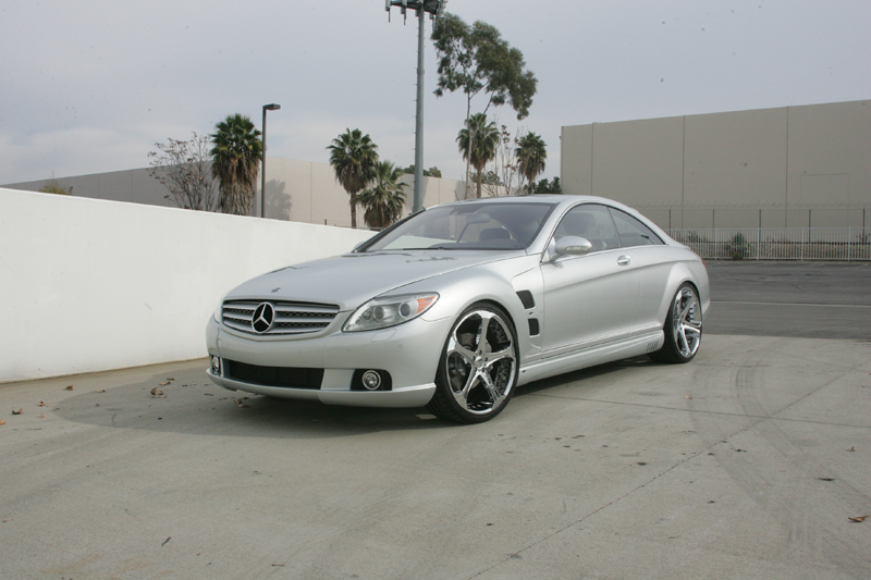 Giovanna Dalar-5 Chrome on Silver Mercedes Benz CL